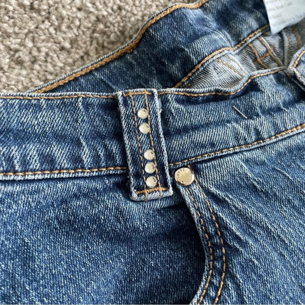 Lawman Jeans Womens Size 5 (27x32) Superior Slim Fit Bare Back Rhinestones Denim - Picture 3 of 14